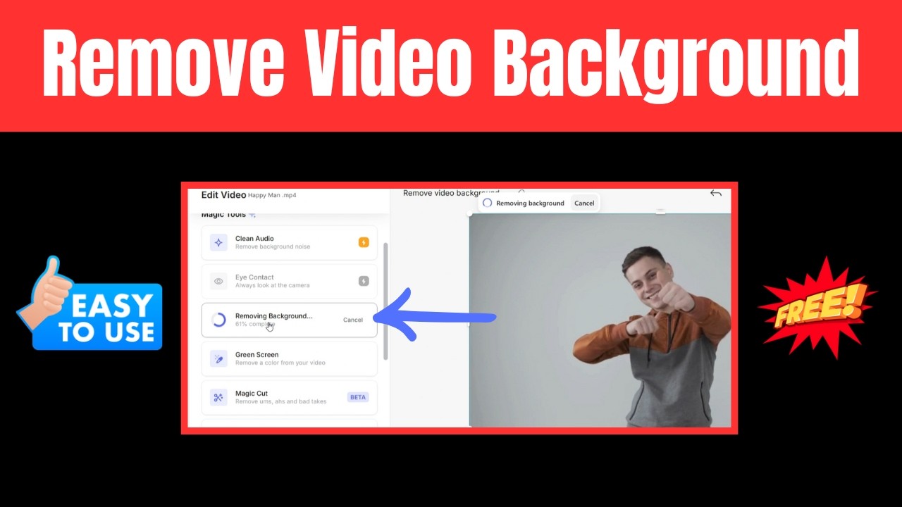 How to Remove Video Background Online for FREE